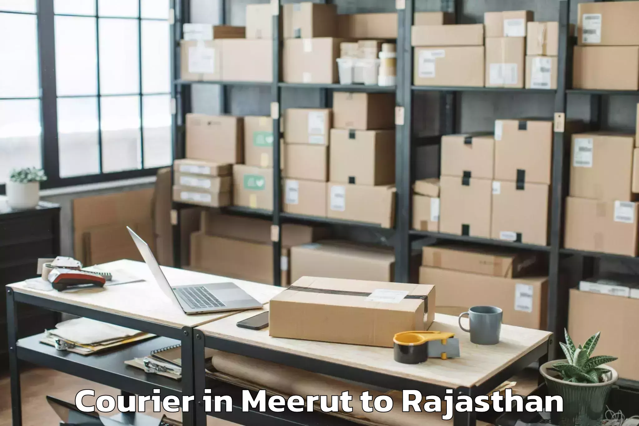 Get Meerut to Bayana Courier